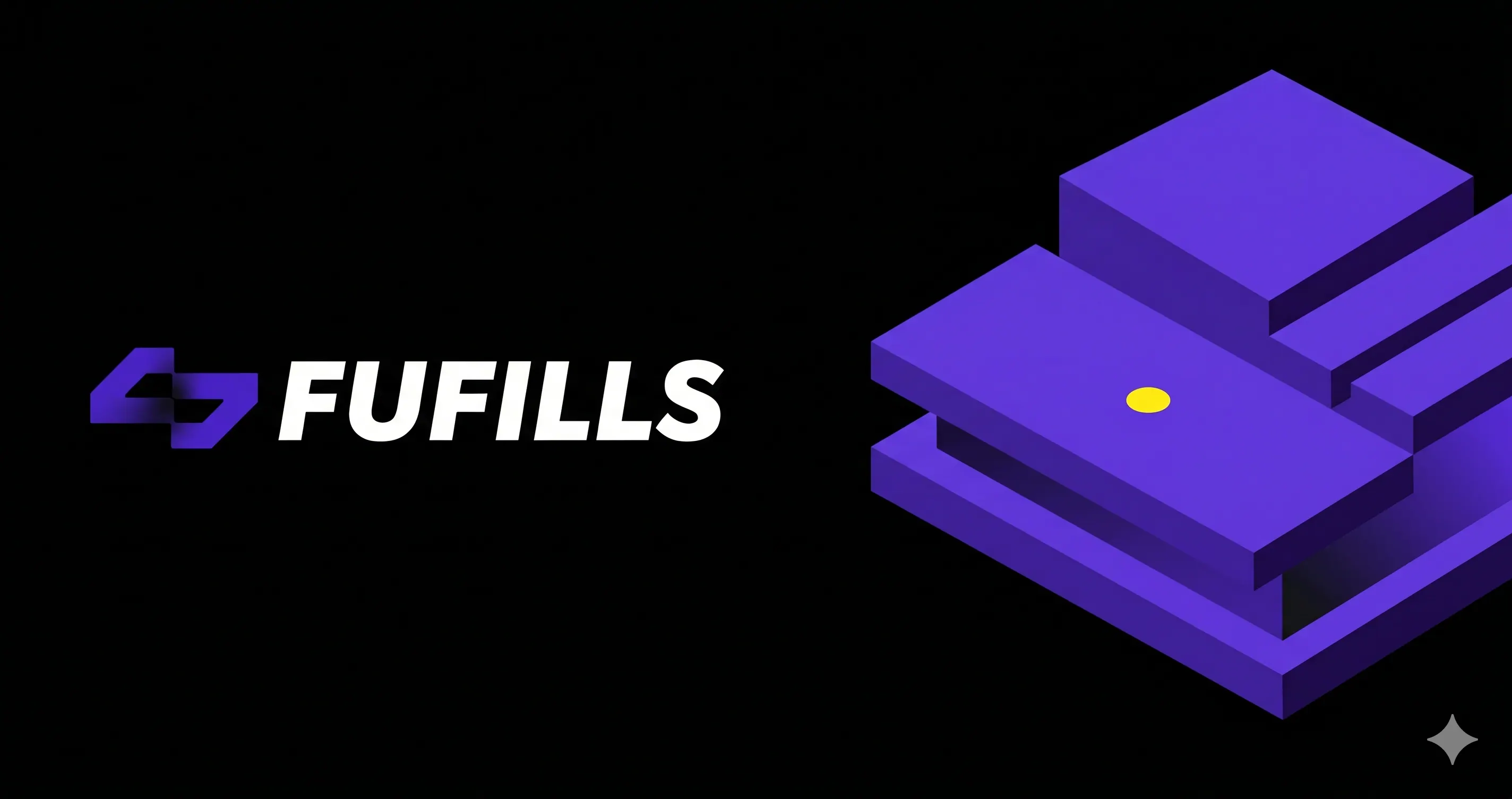 Fufills branded wordmark with isometric platform architecture