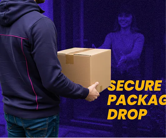 Secure COD package handover at customer doorstep
